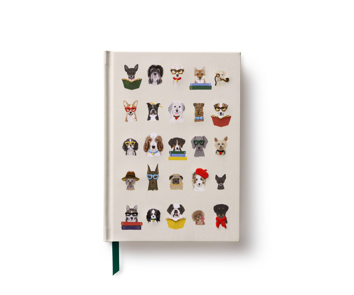 Studious Dogs Embroidered Journal