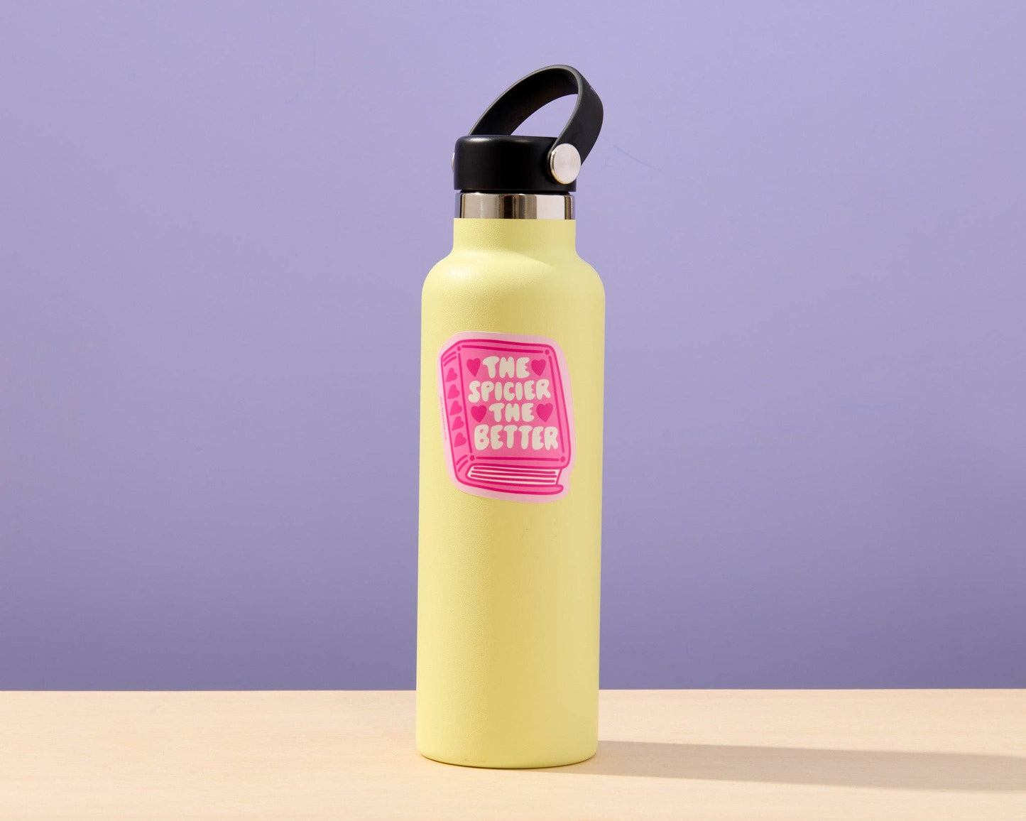 The Spicier The Better Vinyl Sticker - Romance Book, Smut - Made in USA - Stocking stuffer, Holiday, Gift Guide