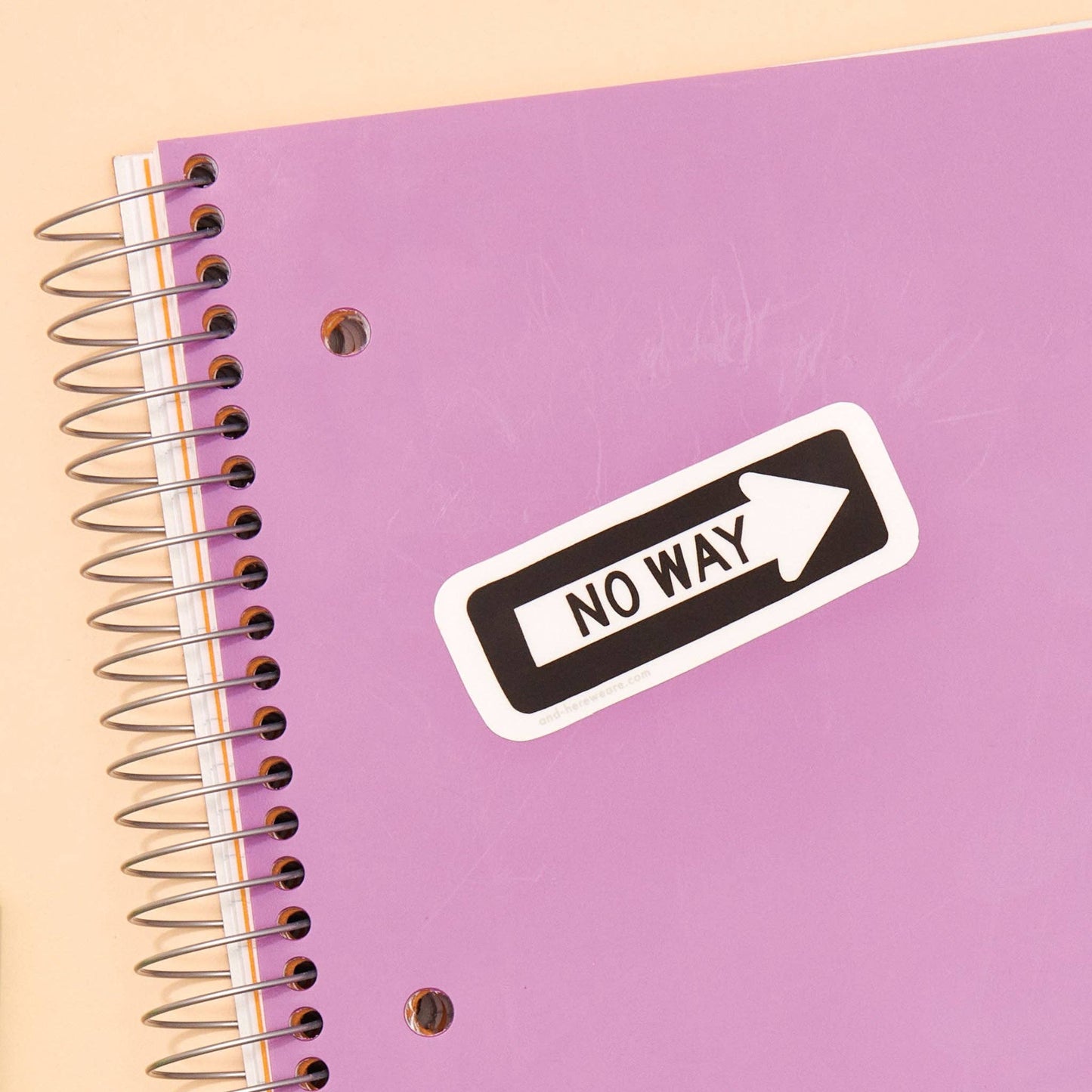 No Way Street Sign Vinyl Sticker - Made in USA