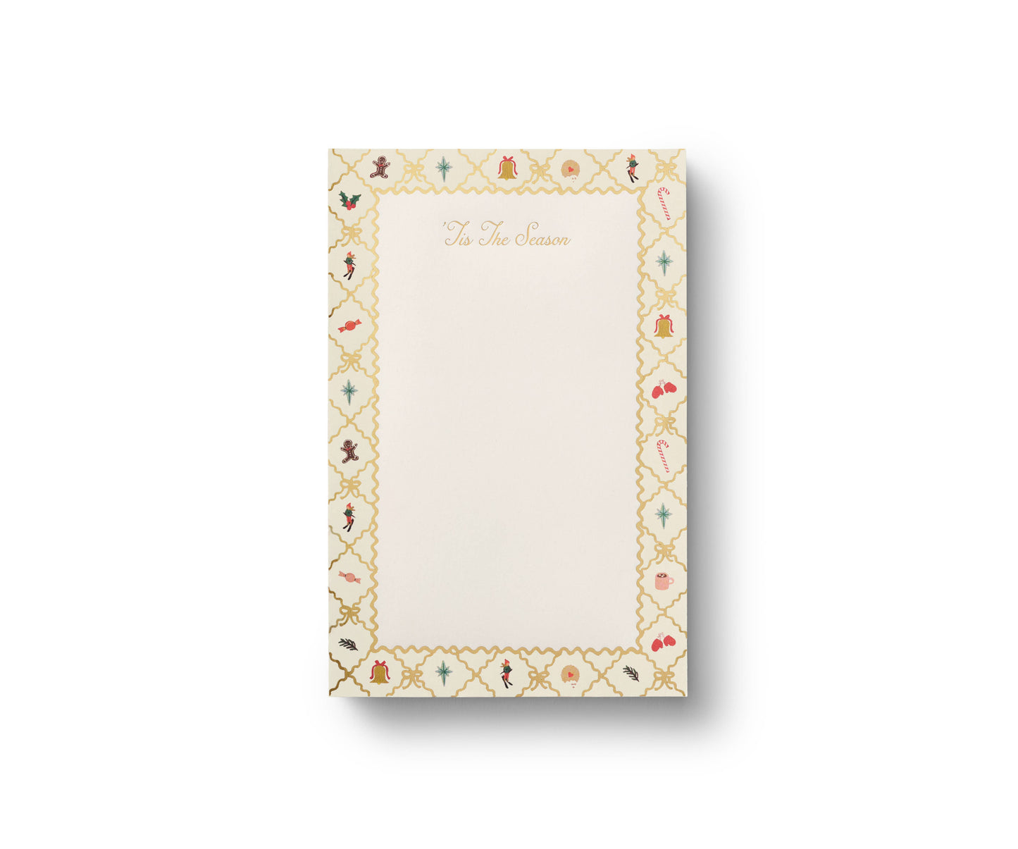 Holiday Argyle Notepad