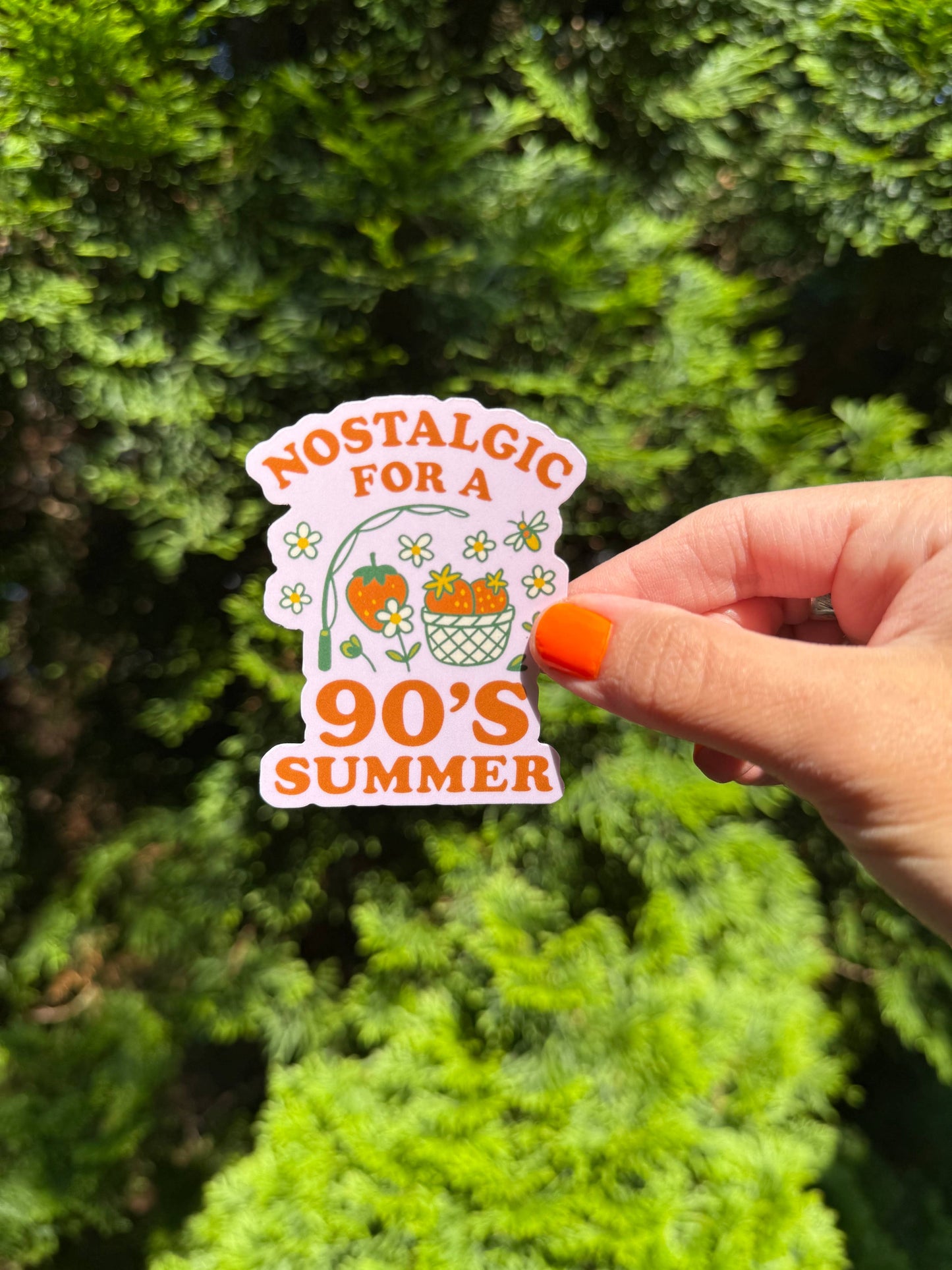 90s Slow Summer Vinyl Sticker | Nostalgic Summer Sticker