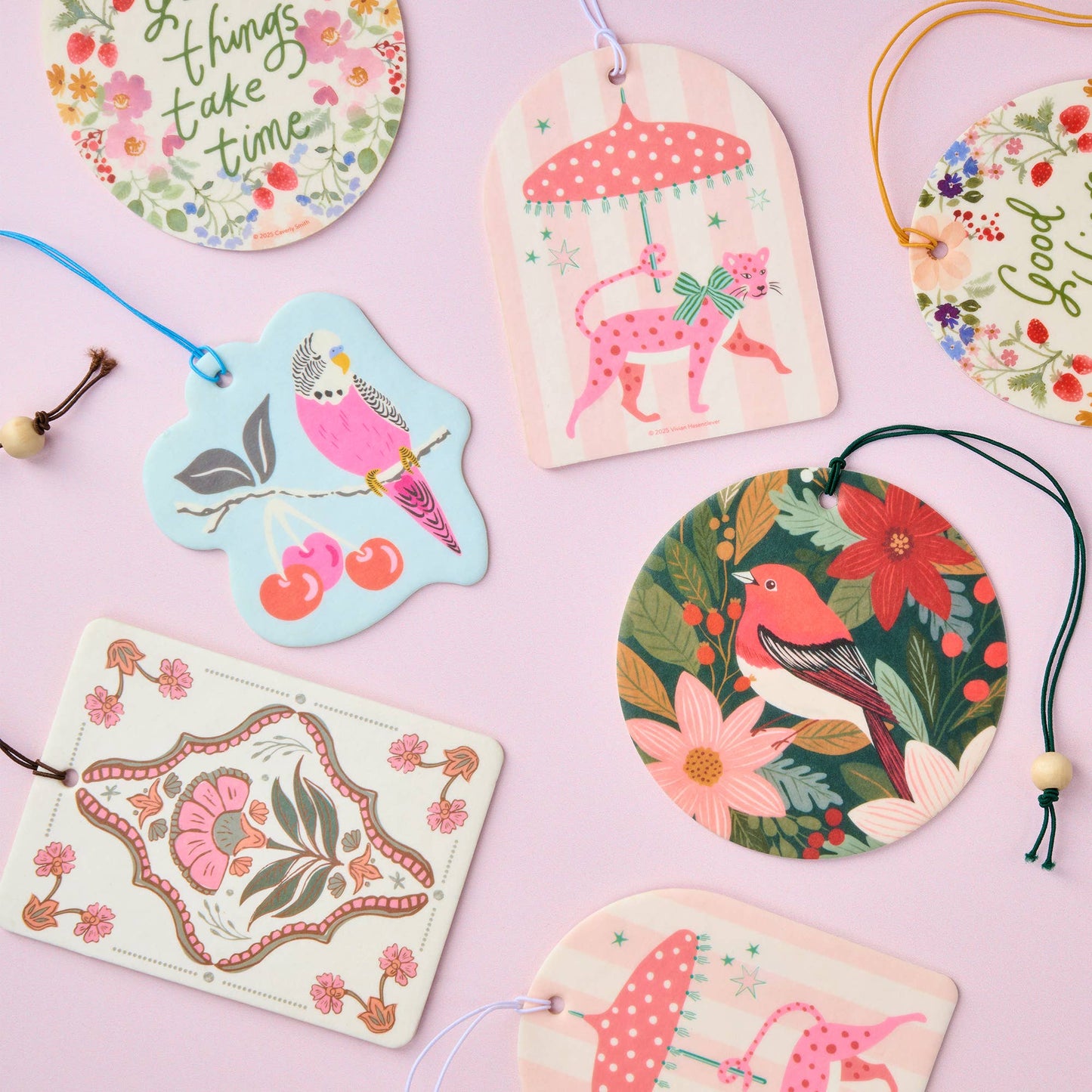 Birds in the Cherry Tree Car Air Freshener