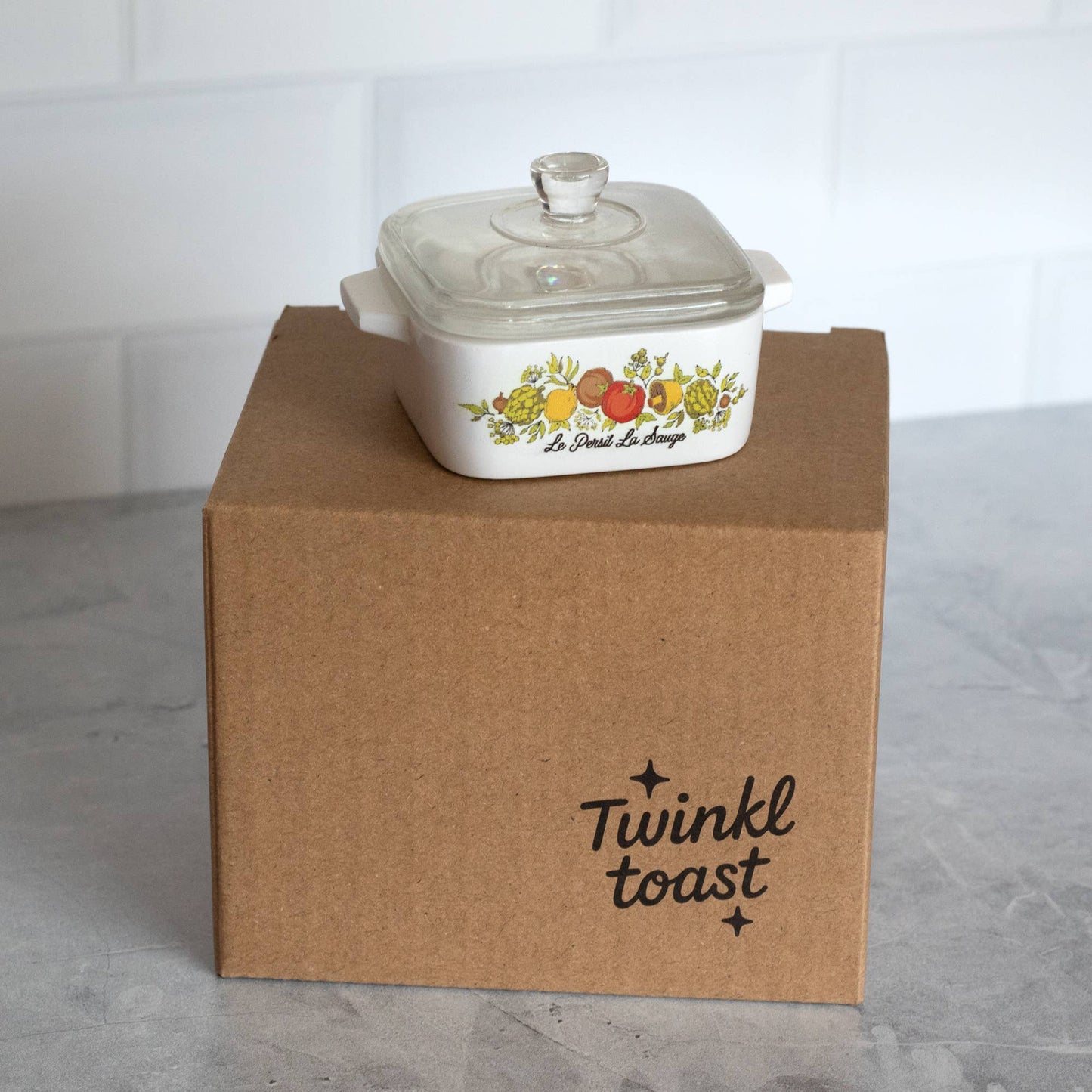 Spice of Life Trinket Box – Corning Ware–Inspired Mini Dish