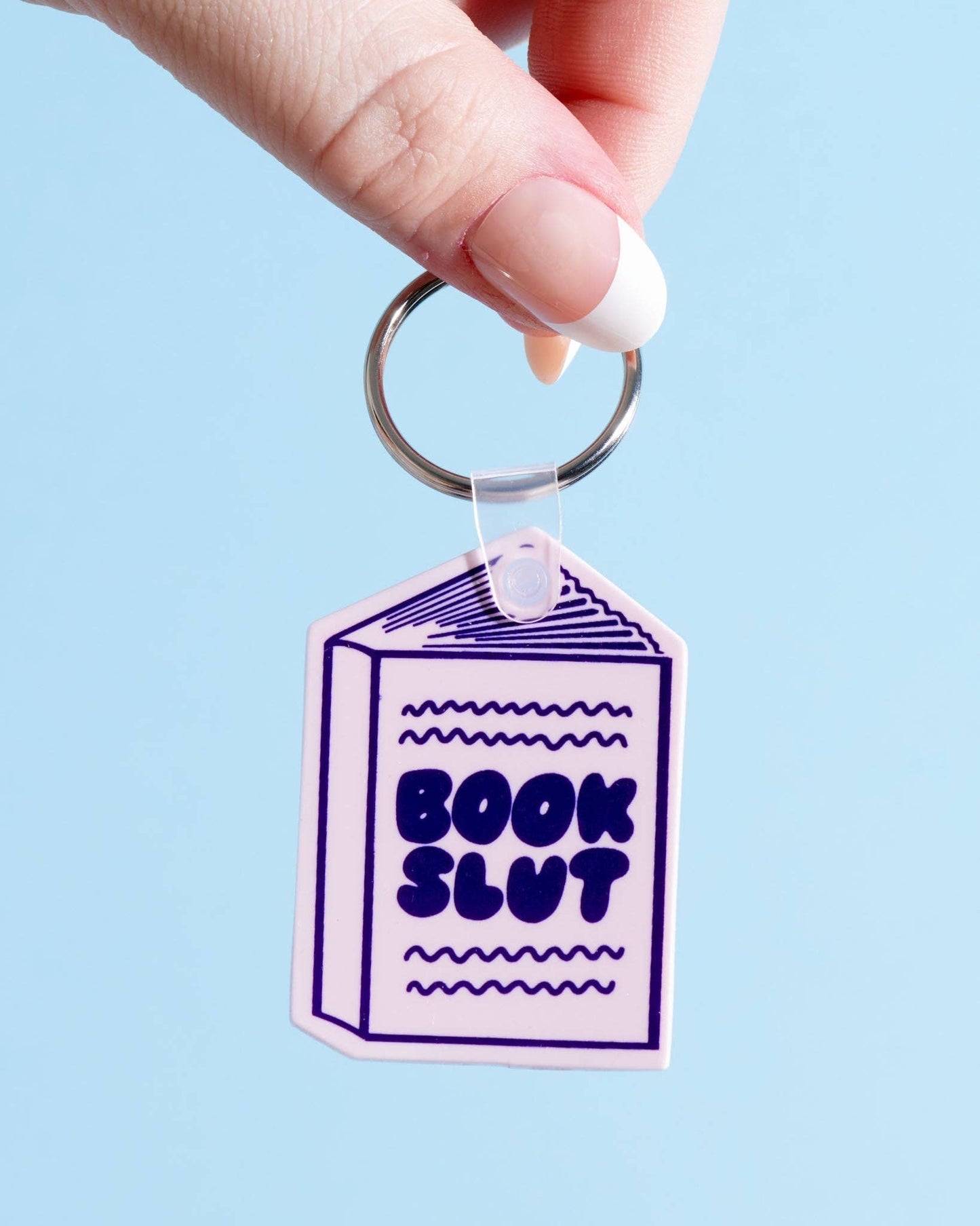 Book Slut Keychain - Reader, Literary - Bag Charm - Stocking stuffer, Holiday, Gift Guide