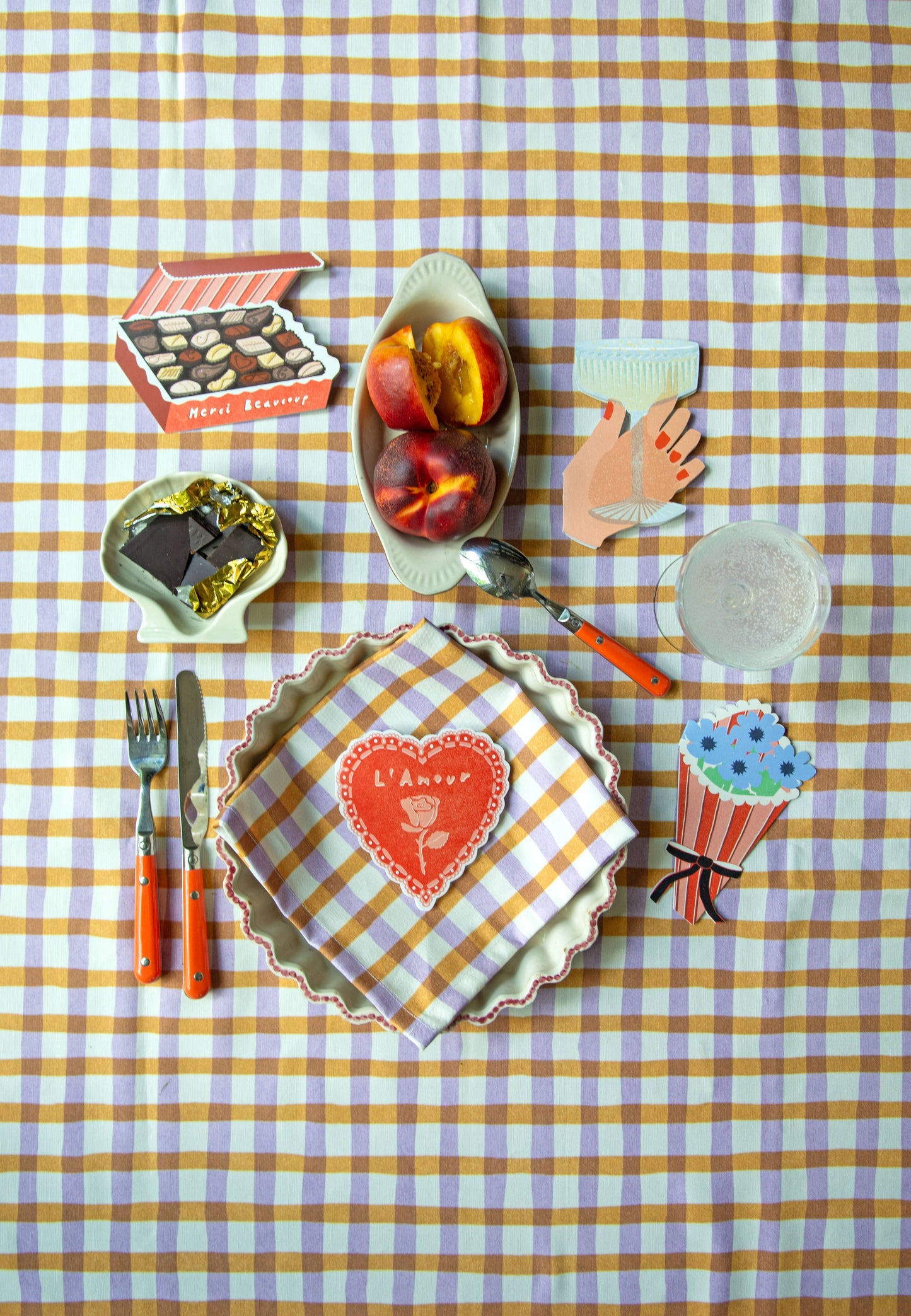 Merci Chocolate Box Amour Collection - Die Cut Card