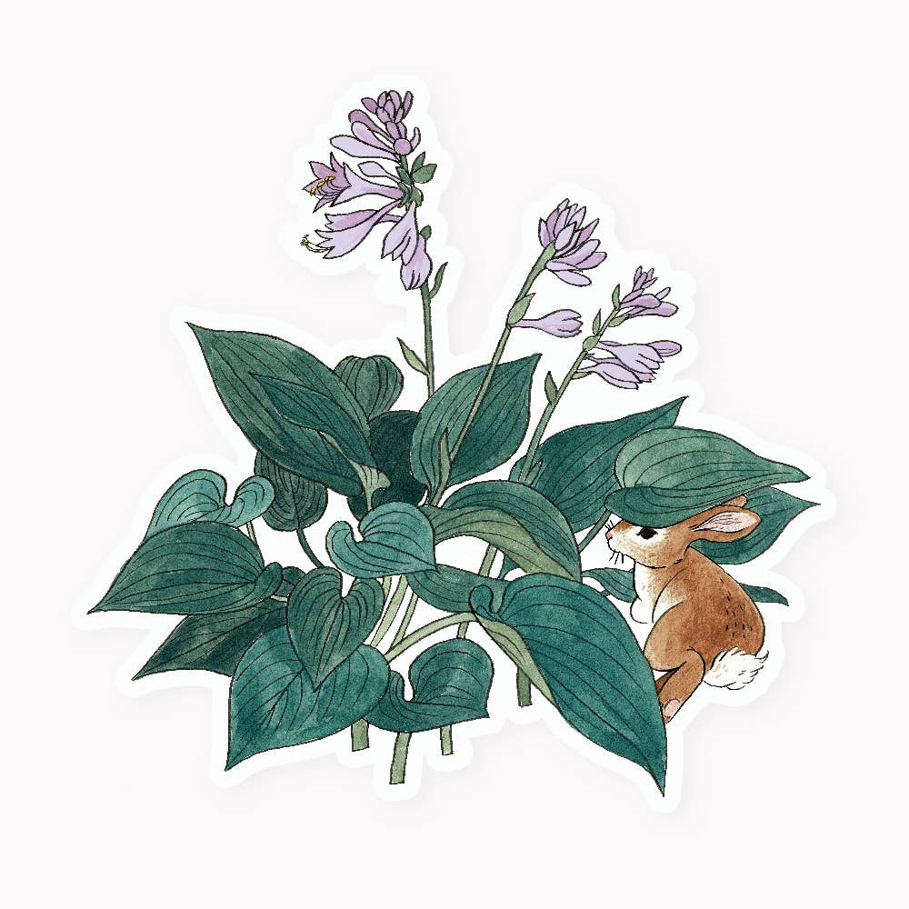 BUNNY & HOSTA | CLEAR VINYL STICKER