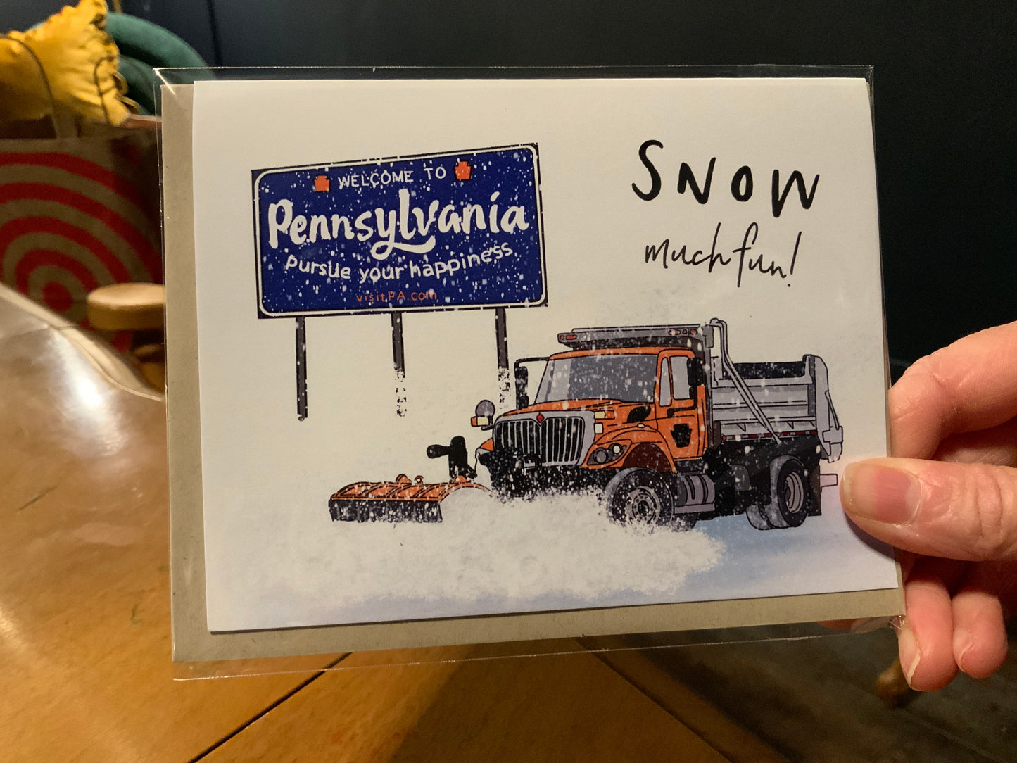 Snow much fun Greeting card