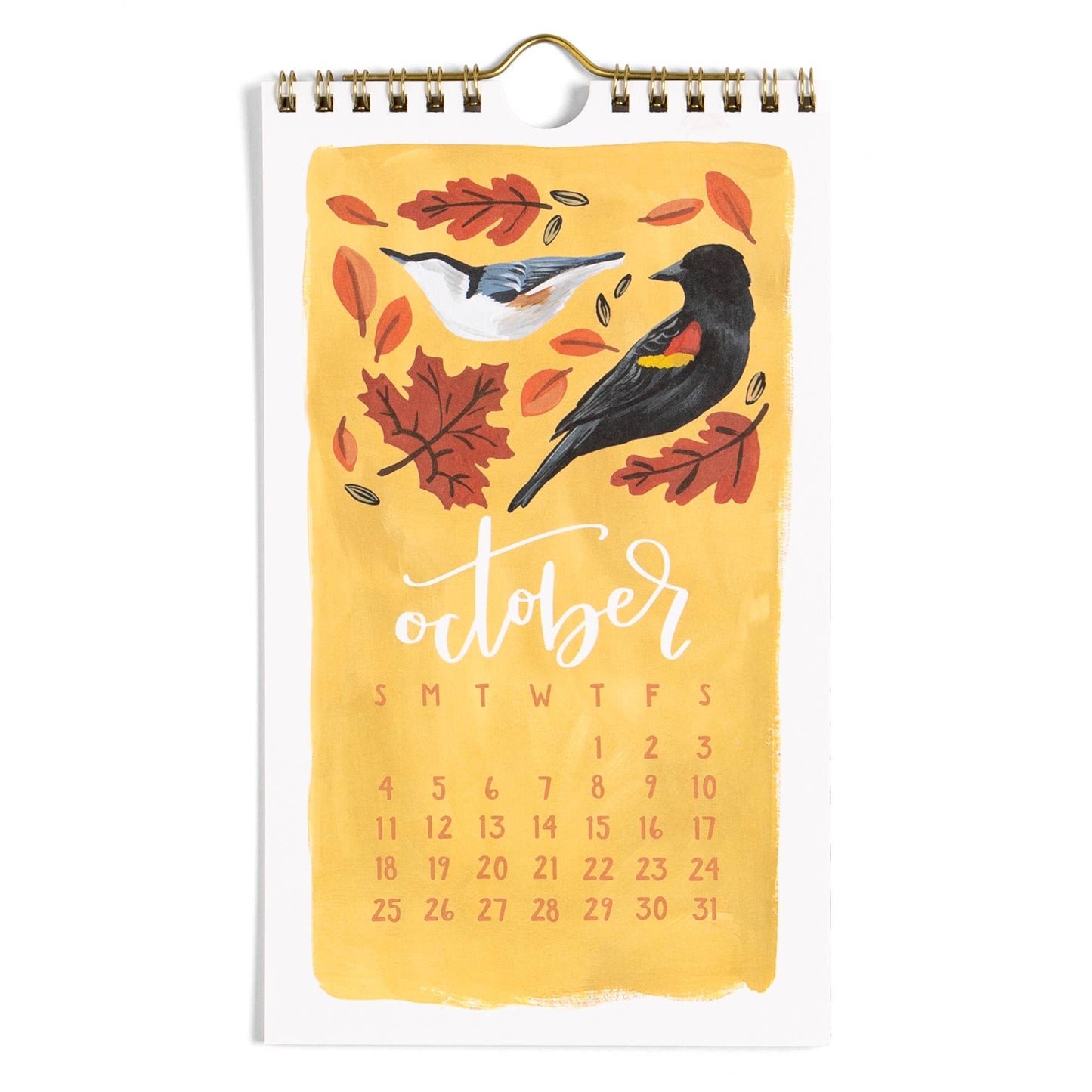 2026 Feathered Friends Birds Petite Wall Calendar