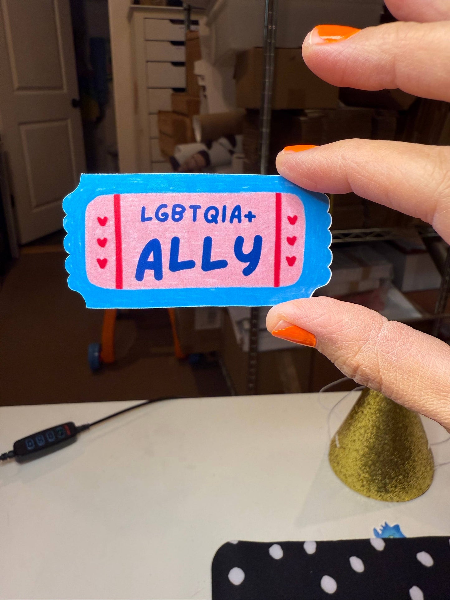 Ally Pride Sticker | LGBTQ | Queer Pride Ally Ticket Stub