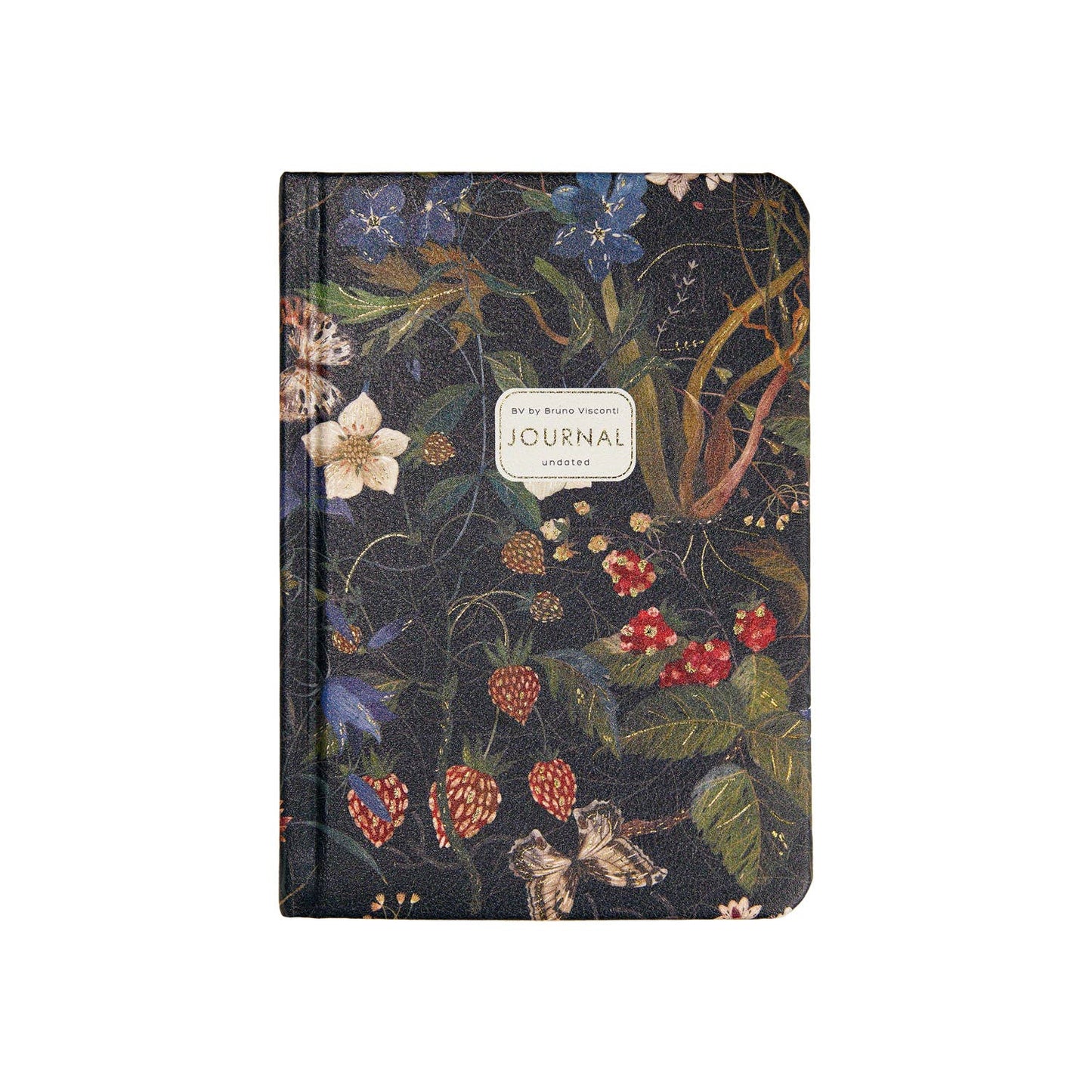 A6 Vegan Leather Hardcover Daily Planner - Forest Flowers
