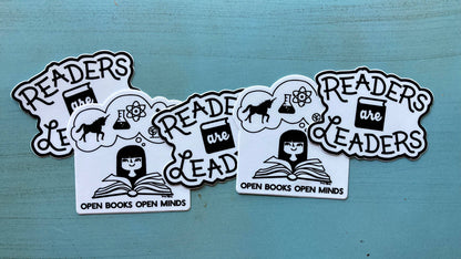 Vinyl Sticker - READERS ARE LEADERS
