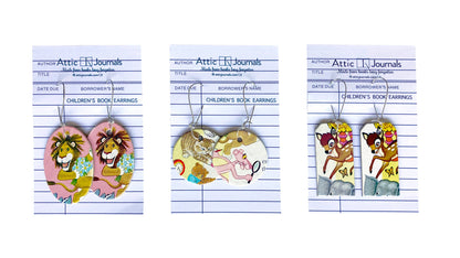 Book Lover Earrings Ani -- Assorted
