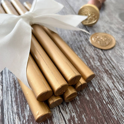 Warm Gold Sealing Wax Sticks | 11mm | Plastic Free