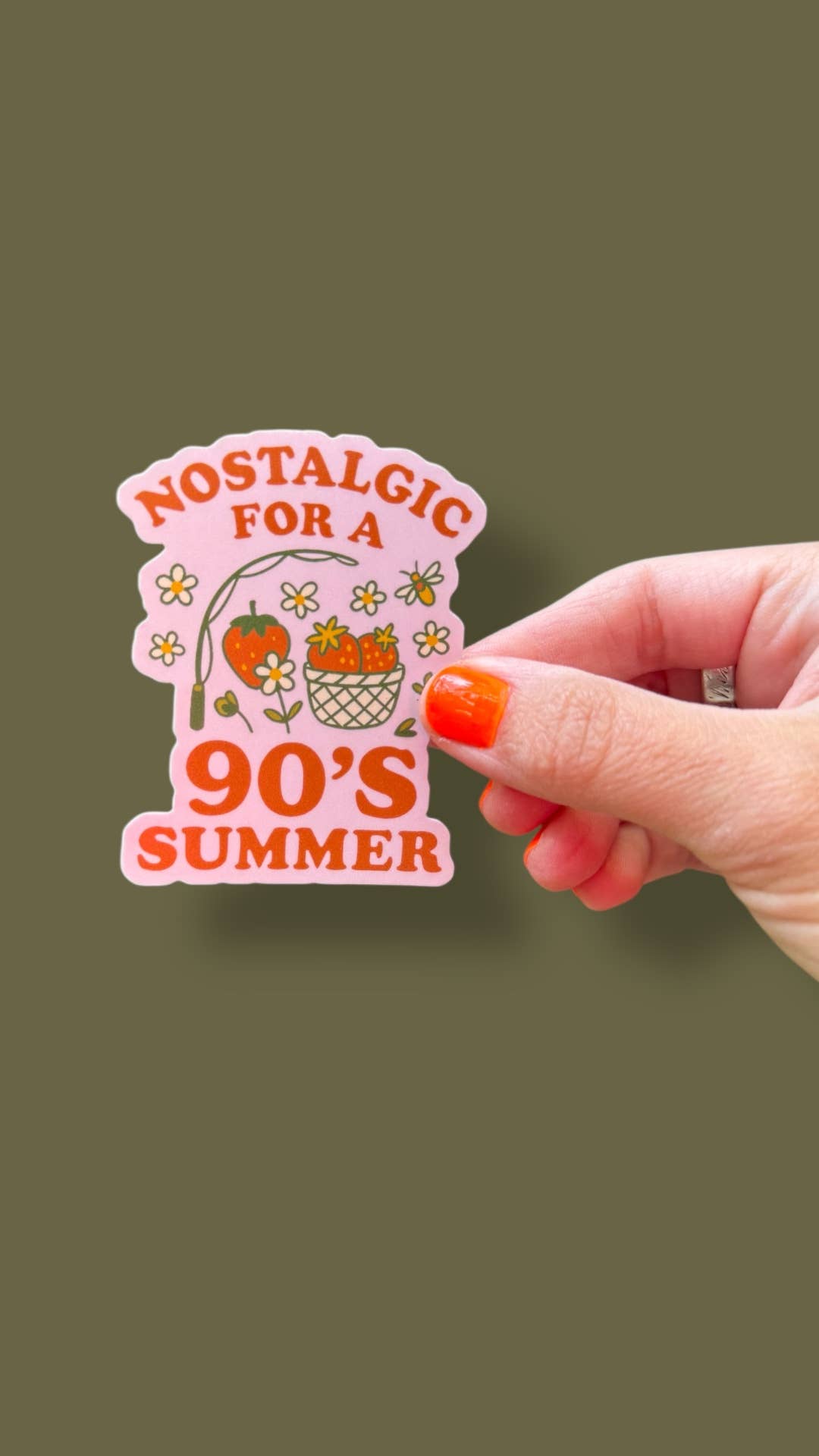 90s Slow Summer Vinyl Sticker | Nostalgic Summer Sticker