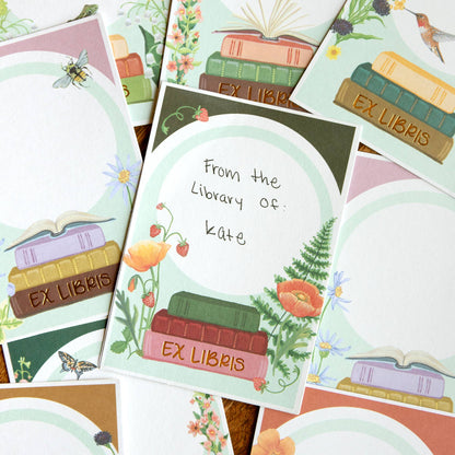 Book Plate Sticker Set