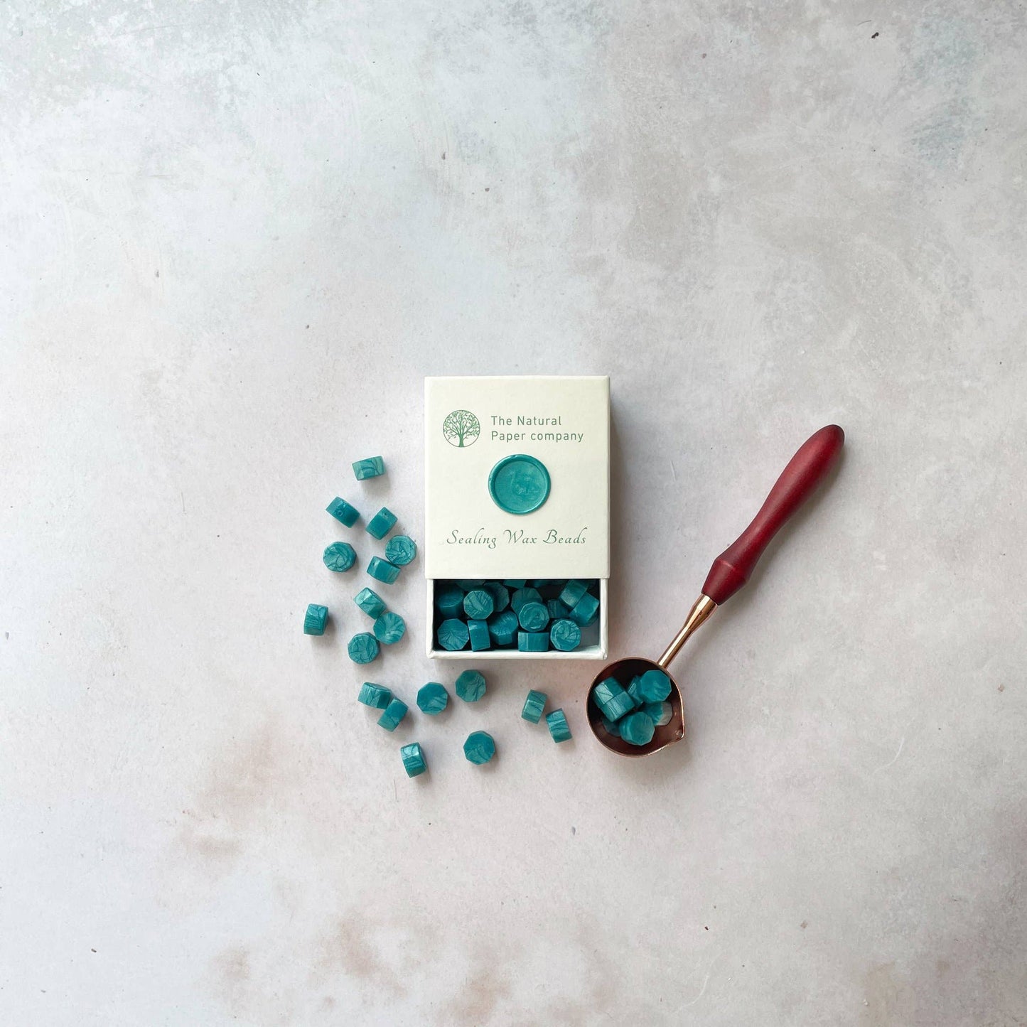 Sea Green Sealing Wax Beads | Plastic Free Wax Seal Beads