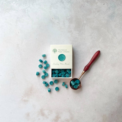 Sea Green Sealing Wax Beads | Plastic Free Wax Seal Beads
