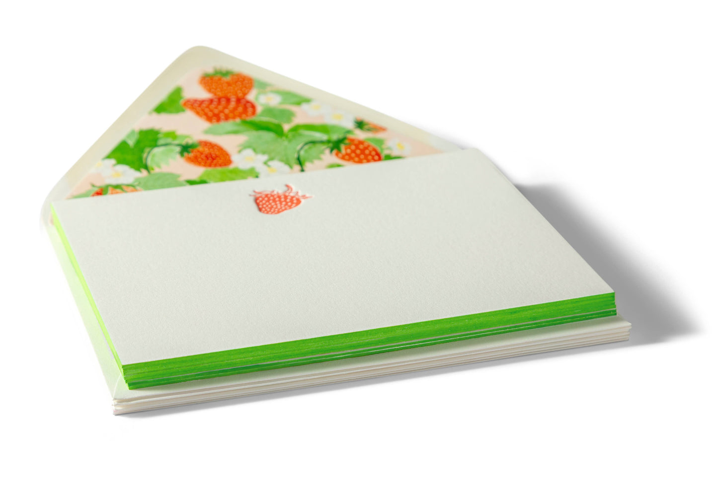 Strawberry | Fancy Pants Letterpress Flat Notecards