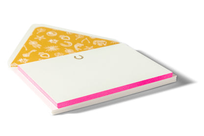 Horseshoe | Fancy Pants Engraved Flat Notecards