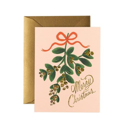 Mistletoe Christmas card