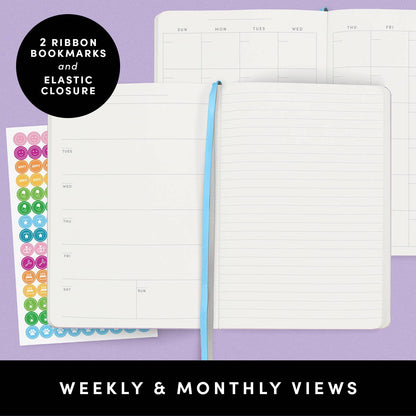 Undated Casebound Planner with Weekly & Monthly Views