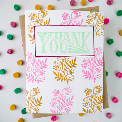 Flowering Vine Rubber Stamp