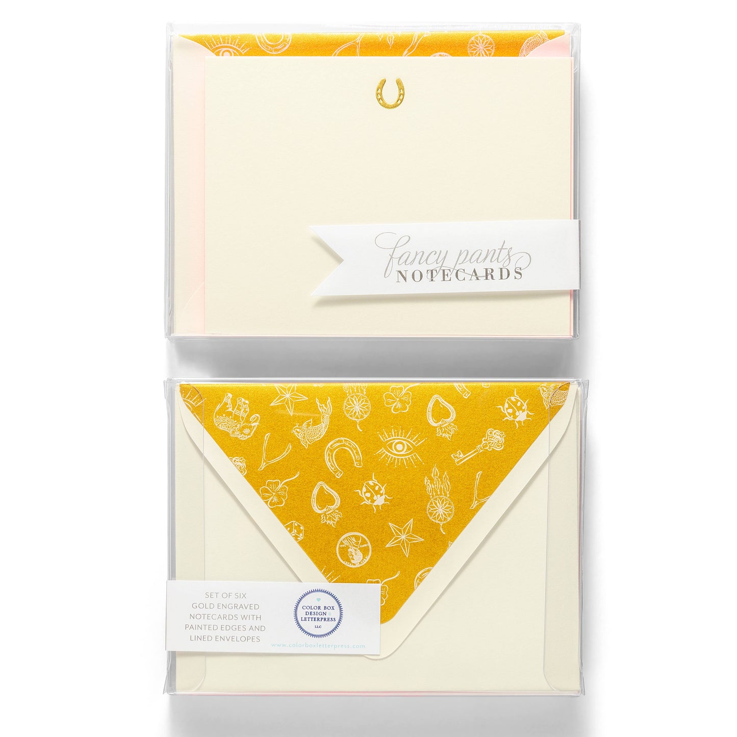 Horseshoe | Fancy Pants Engraved Flat Notecards