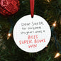 Dear Santa Ornament