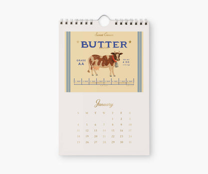 2026 Country Farm Kitchen Calendar (6x9)