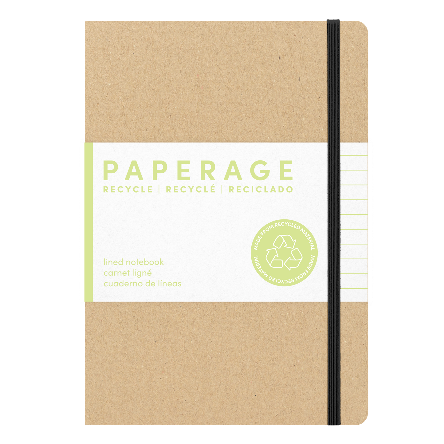 160PG Recycled Casebound Lined Journal Notebook