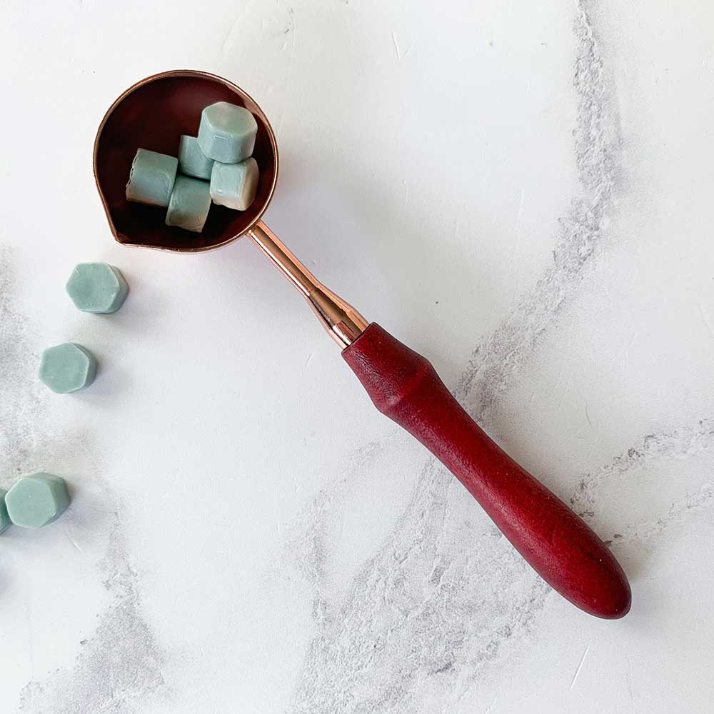 Large Sealing Wax Melting Spoon in Copper