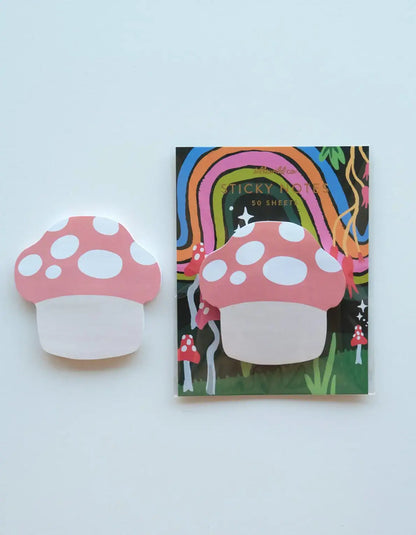 Mushroom Die-Cut Sticky Notepad