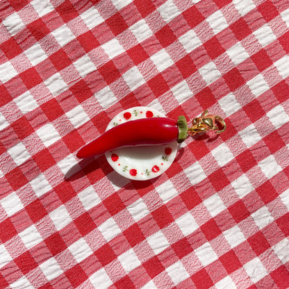 Chili Pepper Bag Charm