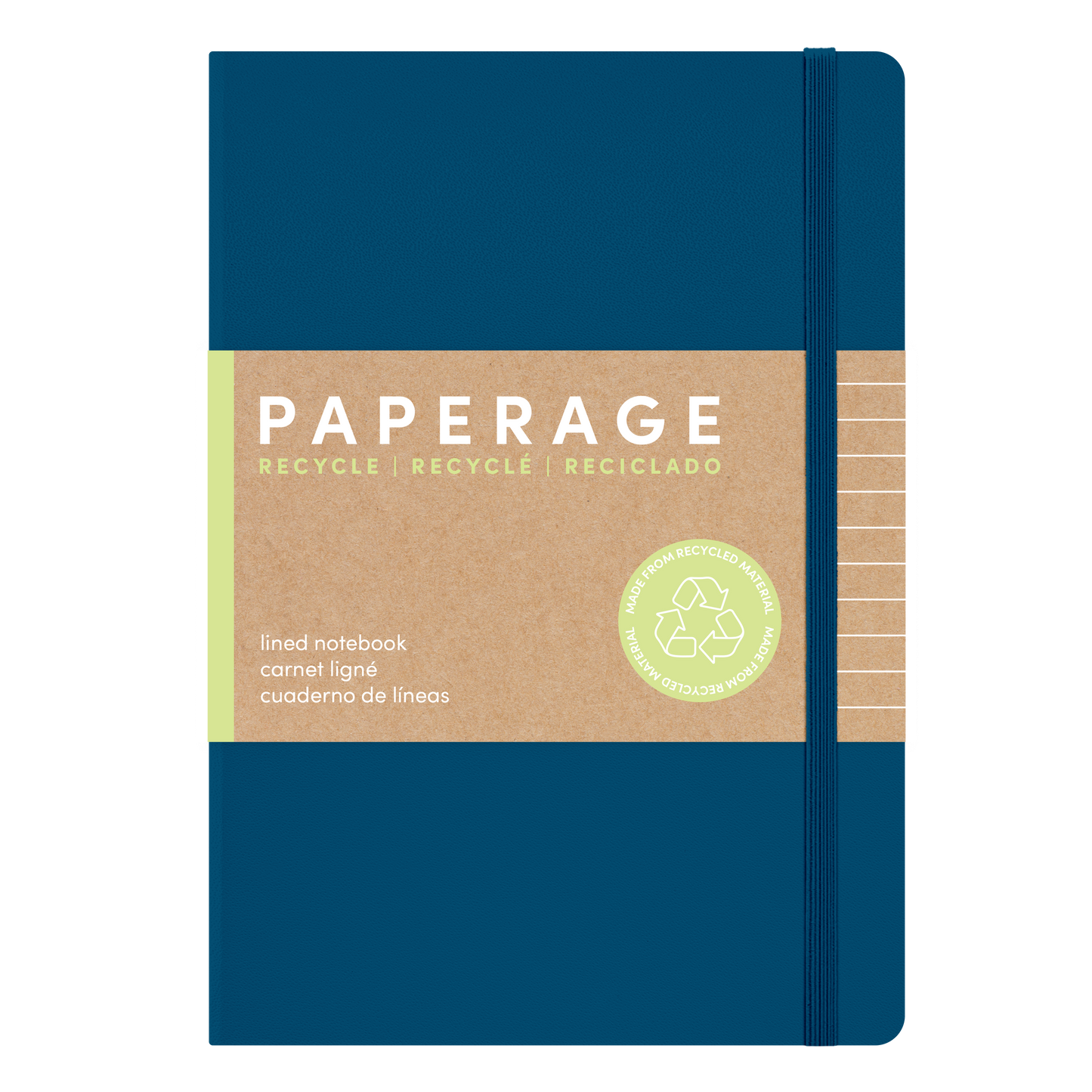 160PG Recycled Casebound Lined Journal Notebook
