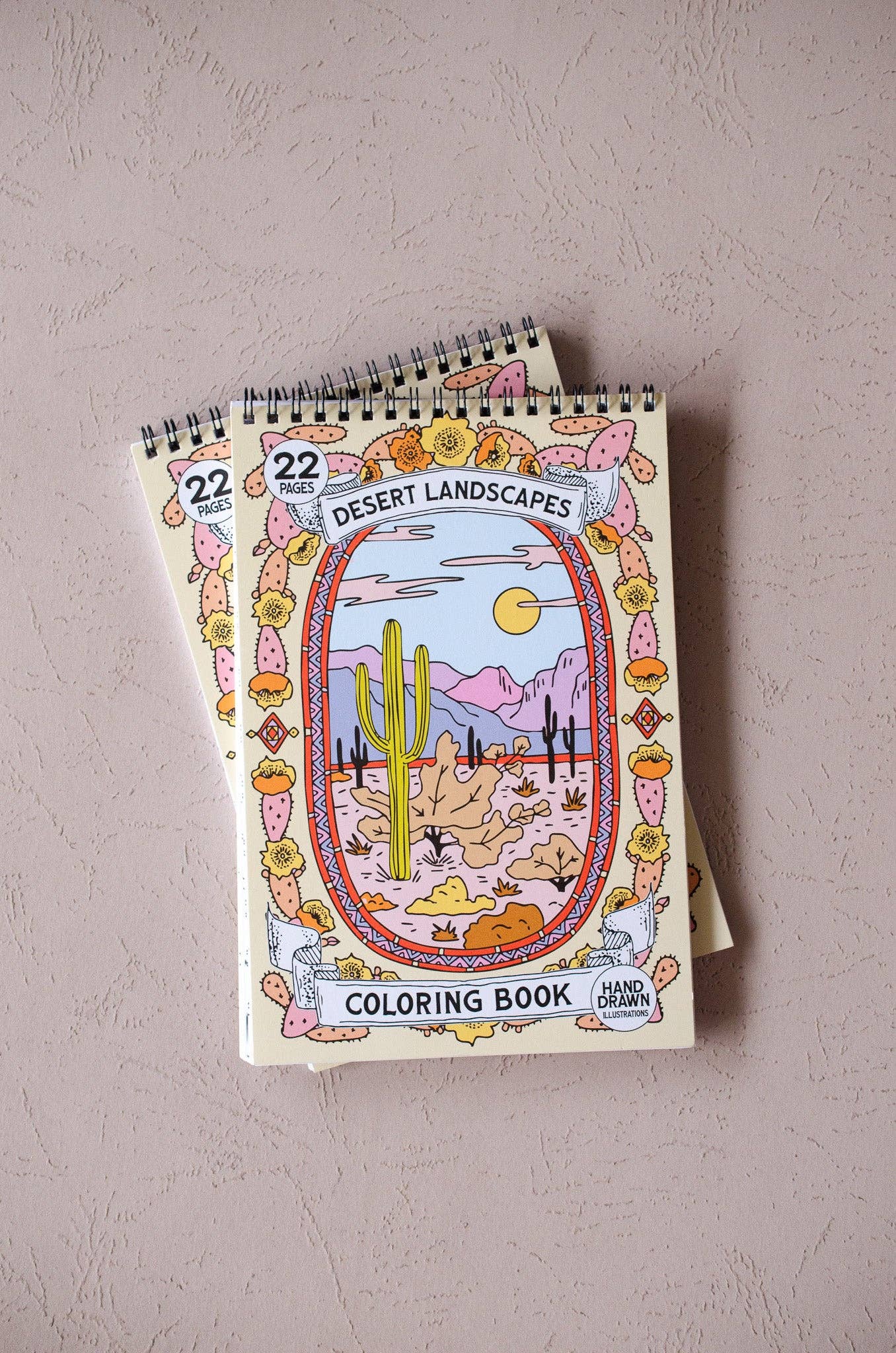 Antiquaria Desert Landscapes Premium Coloring Book