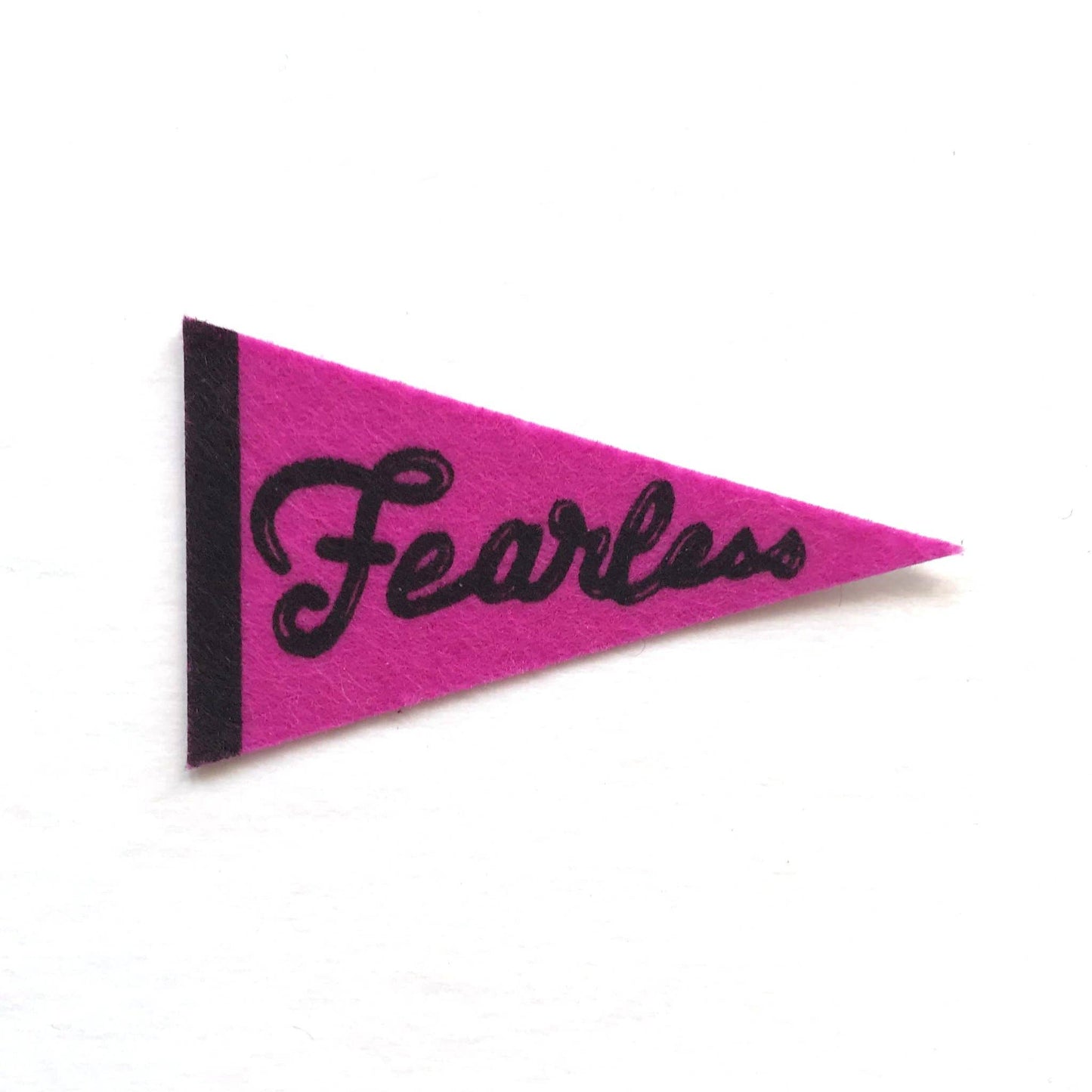 Fearless Felt Pennant Sticker | Handmade in Brooklyn