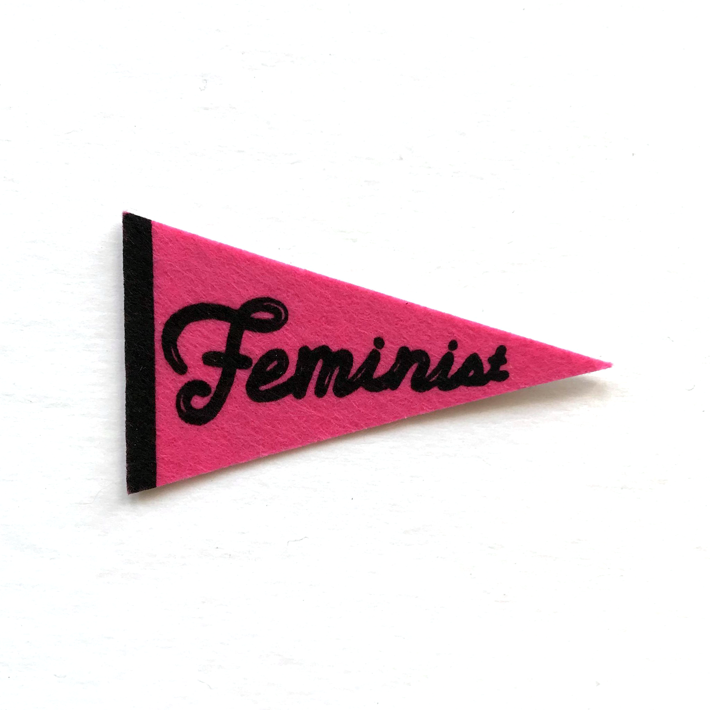 Feminist Felt Pennant Sticker | Handmade in Brooklyn
