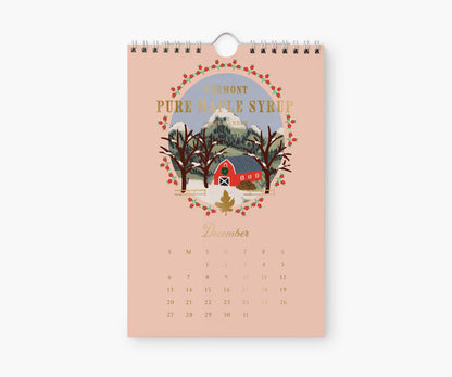 2026 Country Farm Kitchen Calendar (6x9)