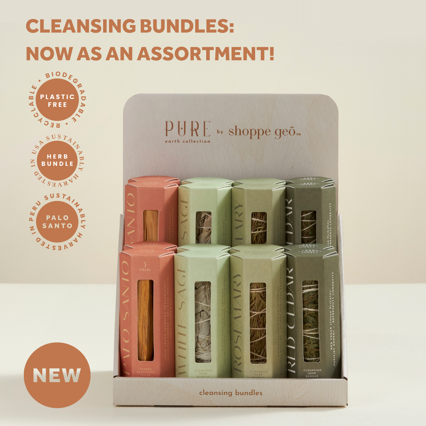 Cleansing Bundle Assortment - Herbs and Wood for Smudging