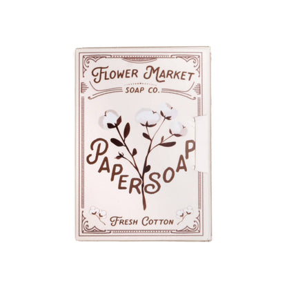 Paper Soap – Fresh Cotton Scent, Travel Size, 50 Sheets