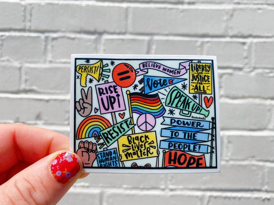 Your Voice Has Power Activism Protest Sticker