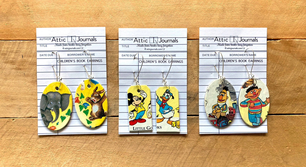Book Lover Earrings Ani -- Assorted
