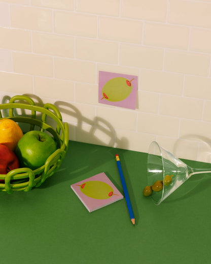 Lunch Notes - Deli + Olive Sticky Note 2 Pack