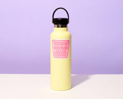 Tummy Troubles Club Vinyl Sticker - Made in USA - Stocking stuffer, Holiday, Gift Guide