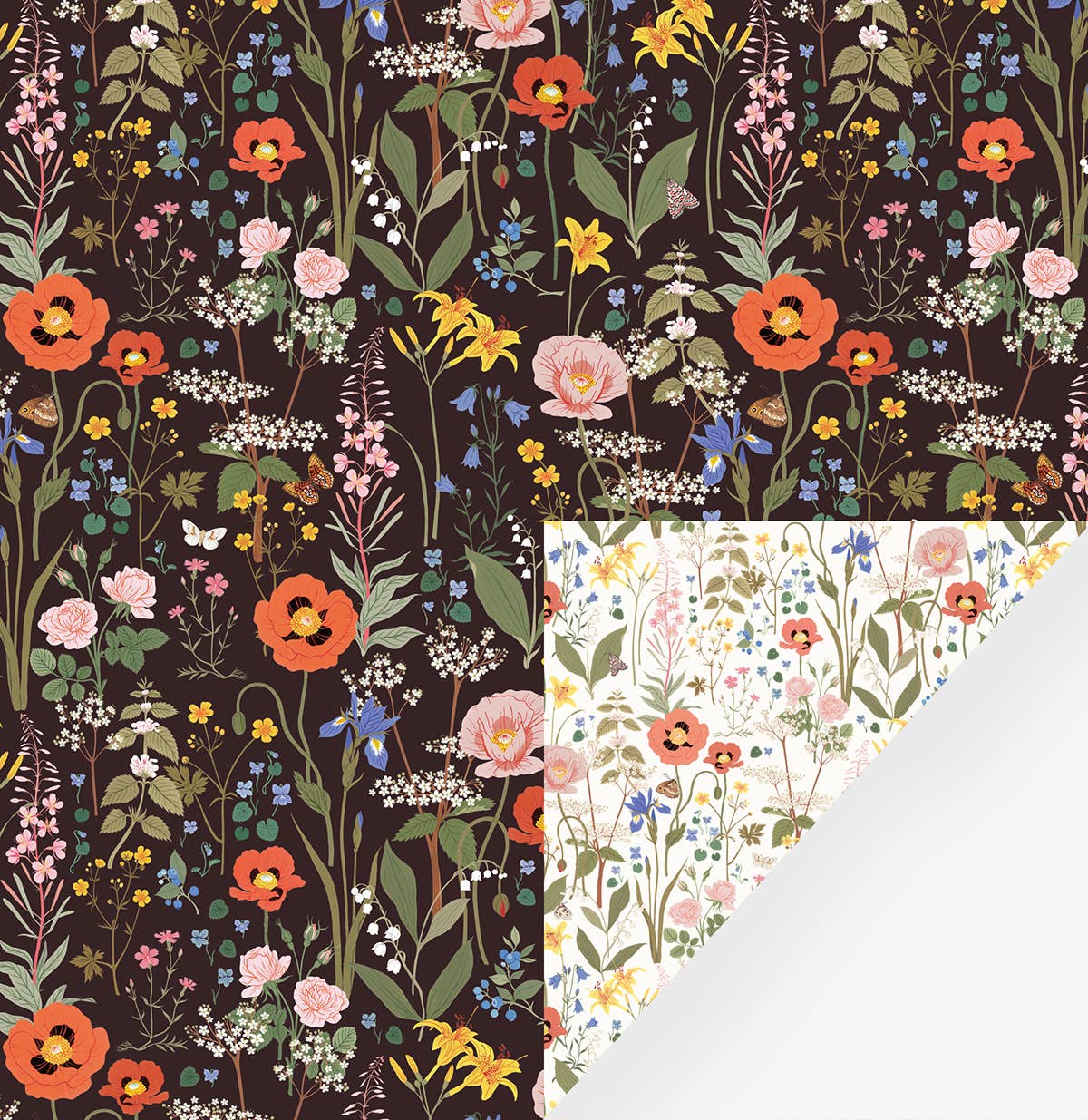 WILD FLOWERS | Double Sided Wrapping Paper
