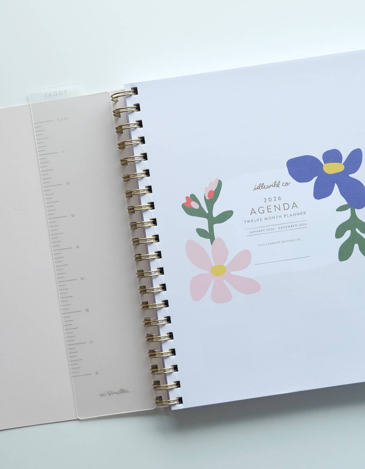 2026 Fullsize Softcover Planner, Primary Blooms