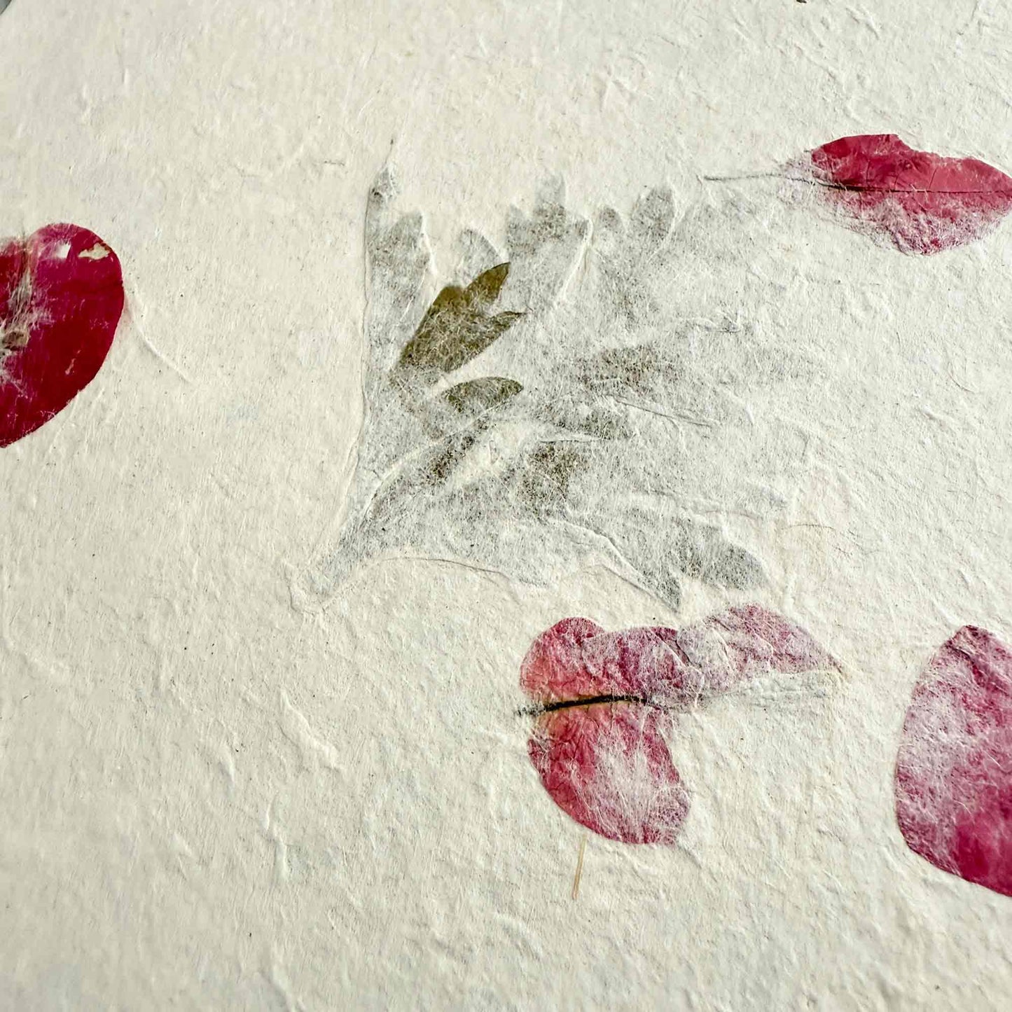 Nepalese Handmade Lokta Paper and Envelopes - Mugwort & Bougainvillea