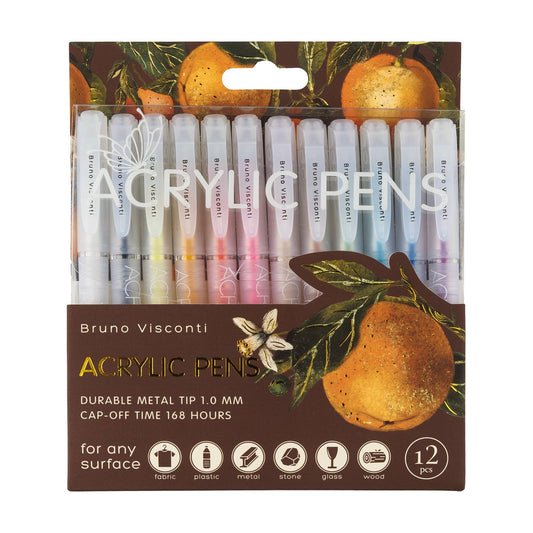 Acrylic Pens 12 colors - Citrus