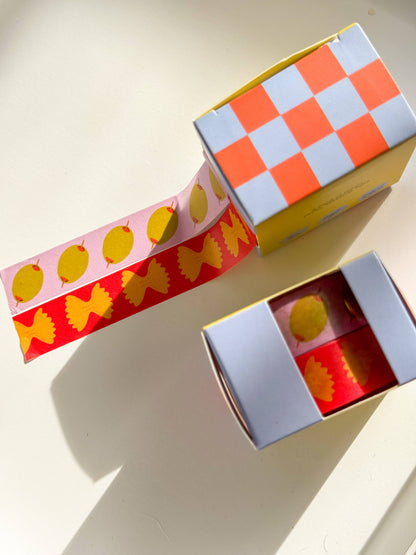 Olive & Pasta Washi Tape Two-Pack