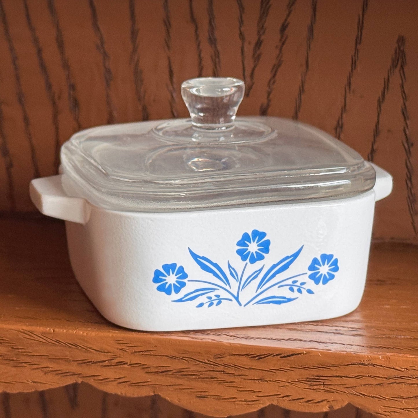 Cornflower Trinket Box – Corning Ware–Inspired Jewelry Dish